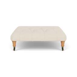 Foot Stool - Cream - House Weave - Amelia - The Cotswold Company - thumbnail 2