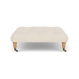 Foot Stool - Cream - House Weave - Amelia - The Cotswold Company - thumbnail 3