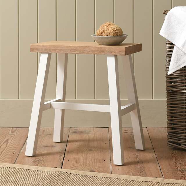 Bathroom Stool - Chester Pure White - The Cotswold Company - image 1