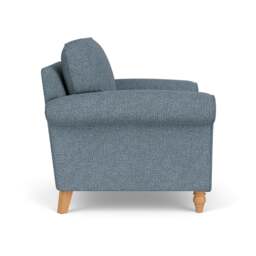 Armchair - Mid Blue - Aquaclean Oxford - Hurley - The Cotswold Company - thumbnail 3