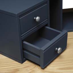 Chalford Inky Blue Corner Desk with Topper - The Cotswold Company - thumbnail 7
