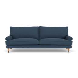 4 Seater Sofa - Indigo - House linen mix - Stewart - The Cotswold Company - thumbnail 2