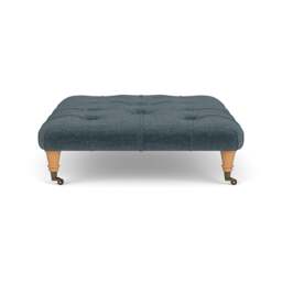Foot Stool - Teal - Eco Chenille - Amelia - The Cotswold Company - thumbnail 3