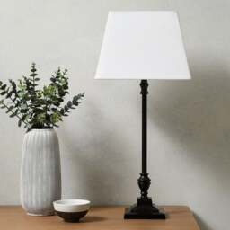 Lark Black Table Lamp - Home Accessories - The Cotswold Company - thumbnail 2