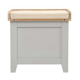 Small Shoe Storage Trunk Bench - Chester Dove Grey - The Cotswold Company - thumbnail 2