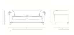 Rayner 4 Seater - Forest Green - Matt Velvet - The Cotswold Company - thumbnail 4