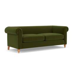 Rayner 4 Seater - Forest Green - Matt Velvet - The Cotswold Company