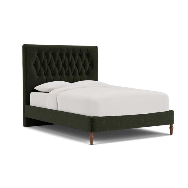 Calvert Double Classic Bedstead - Moss - Eco Chenille - The Cotswold Company - image 1