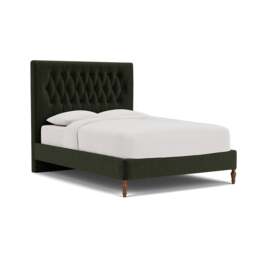 Calvert Double Classic Bedstead - Moss - Eco Chenille - The Cotswold Company