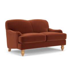 Ashbee 2 Seater - Brick - Matt Velvet - The Cotswold Company