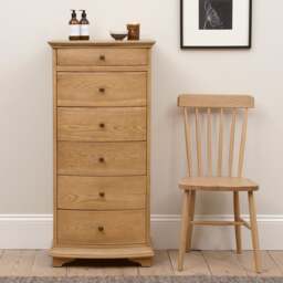 Winchcombe Oiled Oak Vanity Tallboy - The Cotswold Company - thumbnail 2