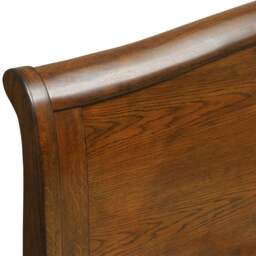 Winchcombe Dark Oak Winchcombe Dark Oak Double Sleigh Bed and 2 Bedside Table Set - The Cotswold Company - thumbnail 5