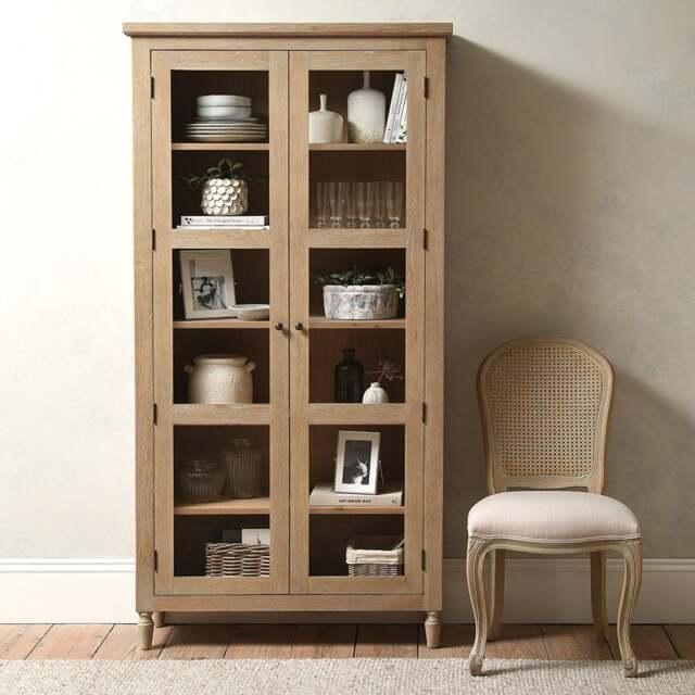 Display Cabinet - Camille Limewash Oak - The Cotswold Company - image 1