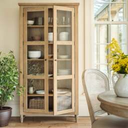 Display Cabinet - Camille Limewash Oak - The Cotswold Company - thumbnail 3