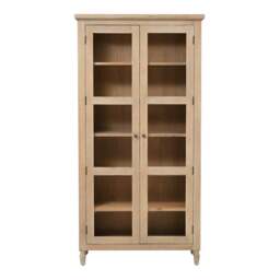 Display Cabinet - Camille Limewash Oak - The Cotswold Company - thumbnail 4