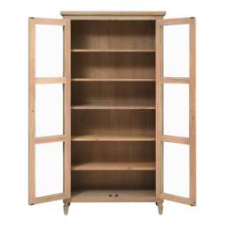 Display Cabinet - Camille Limewash Oak - The Cotswold Company - thumbnail 5