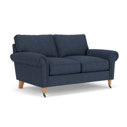 2 Seater Sofa - Indigo - Luxury Italian Linen - Osbourne - The Cotswold Company