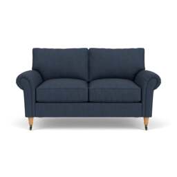 2 Seater Sofa - Indigo - Luxury Italian Linen - Osbourne - The Cotswold Company - thumbnail 2