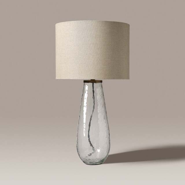 Aubrey Glass Large Lamp Clear - Home Accessories - The Cotswold Company - image 1