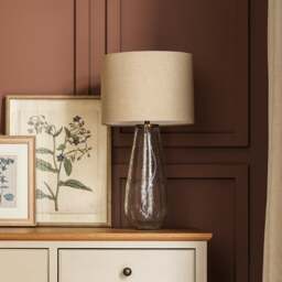 Aubrey Glass Large Lamp Clear - Home Accessories - The Cotswold Company - thumbnail 4