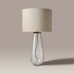 Aubrey Glass Large Lamp Clear - Home Accessories - The Cotswold Company
