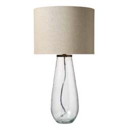 Aubrey Glass Large Lamp Clear - Home Accessories - The Cotswold Company - thumbnail 5