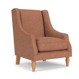 Annie Armchair - Brick - Herringbone Weave - The Cotswold Company