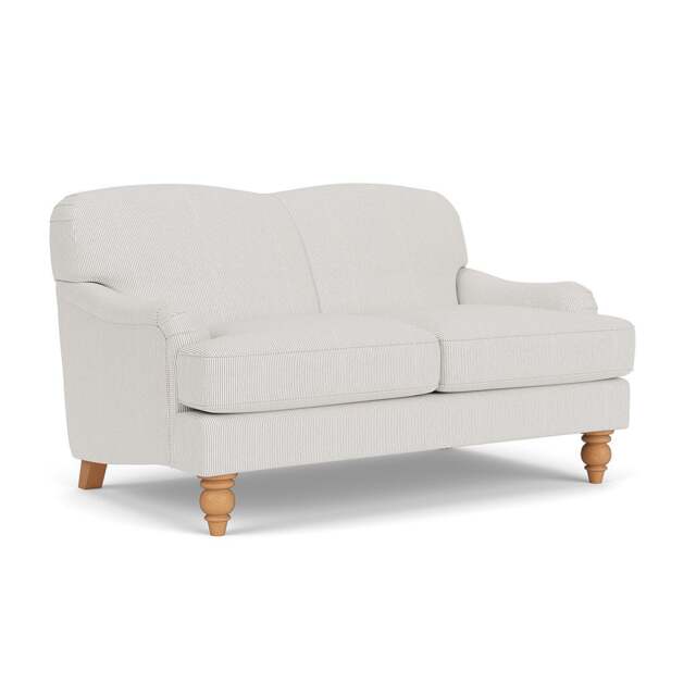 2 Seater Sofa - Grey - Broadway Stripe - Ashbee - The Cotswold Company - image 1