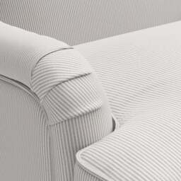 2 Seater Sofa - Grey - Broadway Stripe - Ashbee - The Cotswold Company - thumbnail 5