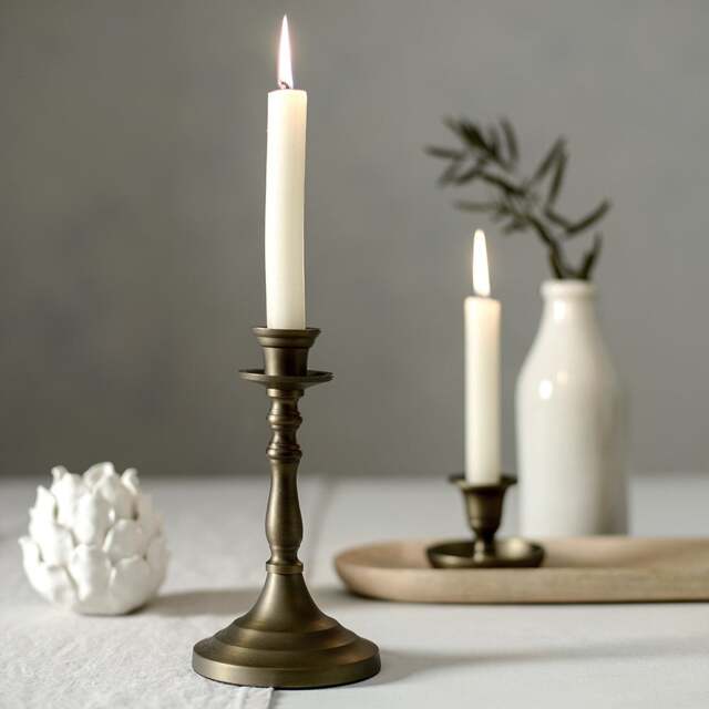 Hampton Candle Holder - Antique Brass - Tall - Home Accessories - The Cotswold Company - image 1