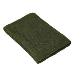 Chunky Knit Throw Forest Green - Home Accessories - The Cotswold Company - thumbnail 2