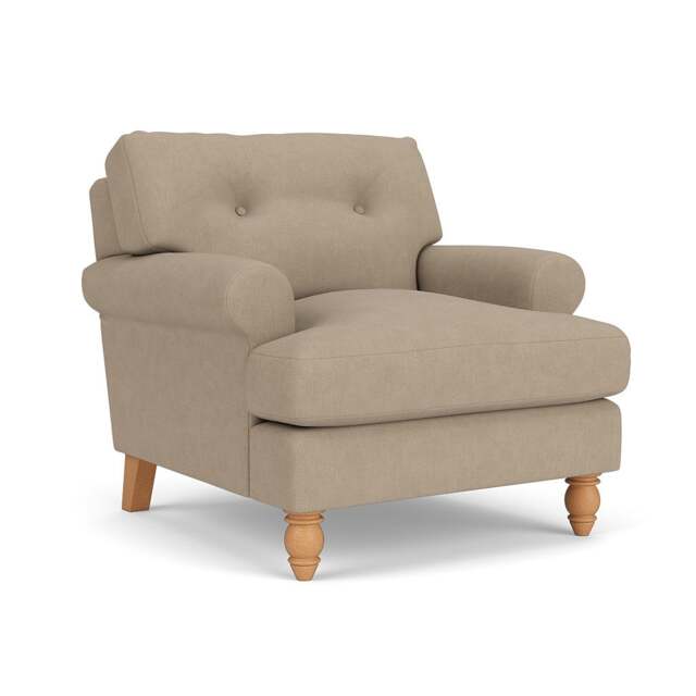 Armchair - Natural - House Linen Mix - Talbot - The Cotswold Company - image 1