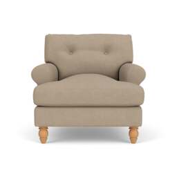 Armchair - Natural - House Linen Mix - Talbot - The Cotswold Company - thumbnail 2