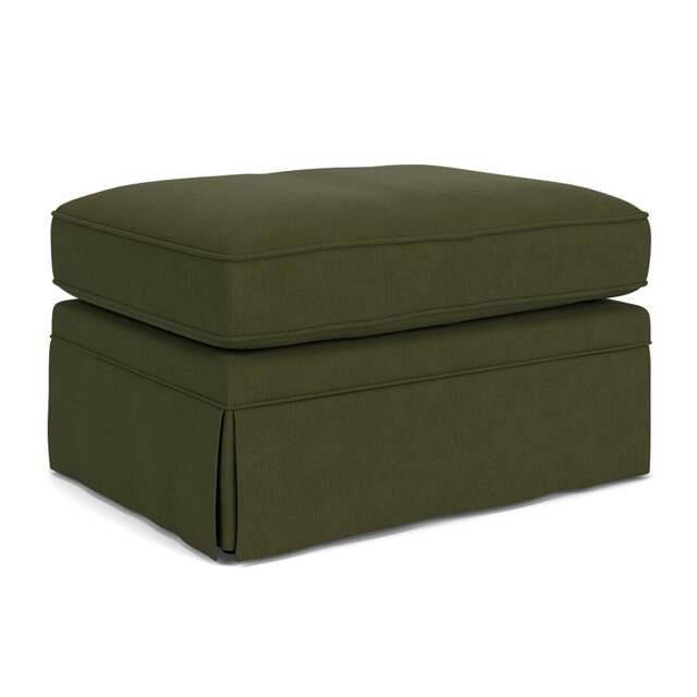 Foot Stool - Forest Green - House Linen Mix - Dawson Small - The Cotswold Company - image 1