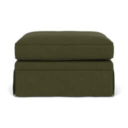 Foot Stool - Forest Green - House Linen Mix - Dawson Small - The Cotswold Company - thumbnail 2