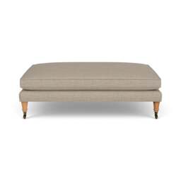 Foot Stool - Natural - Herringbone Weave - Taylor - The Cotswold Company - thumbnail 2