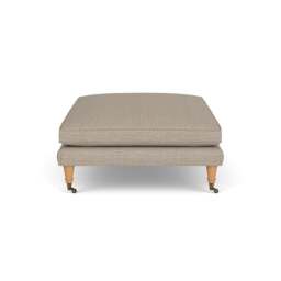 Foot Stool - Natural - Herringbone Weave - Taylor - The Cotswold Company - thumbnail 3