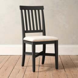 Upholstered Dining Chair - Chester Charcoal - The Cotswold Company