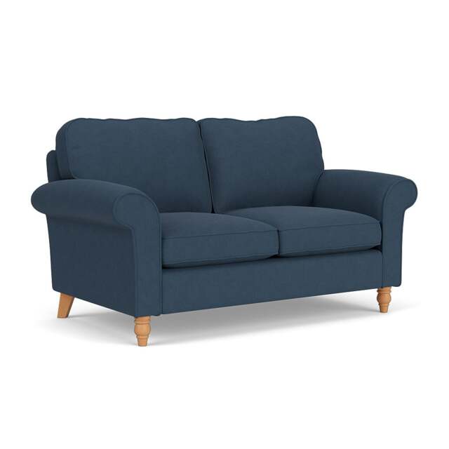 Large 2 Seater Sofa - Indigo - House Linen Mix - Hurley - The Cotswold Company - image 1