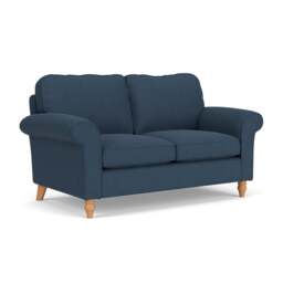 Large 2 Seater Sofa - Indigo - House Linen Mix - Hurley - The Cotswold Company
