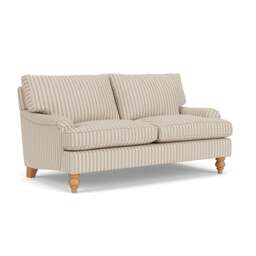 Large 2 Seater Sofa - Sage - Kingham Stripe - Morris - The Cotswold Company - thumbnail 1