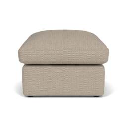 Foot Stool - Natural - Herringbone Weave - Clarke Small - The Cotswold Company - thumbnail 3