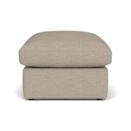 Foot Stool - Natural - Herringbone Weave - Clarke Small - The Cotswold Company - thumbnail 2