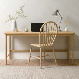 Berkeley Nordic Oak Large Desk - The Cotswold Company