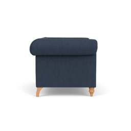 2 Seater Sofa - Indigo - Luxury Italian Linen - Rayner - The Cotswold Company - thumbnail 3