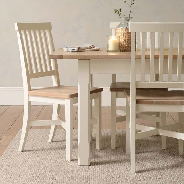 4-6 Seater Extending Dining Table - Chester Classic Cream - The Cotswold Company - image 1