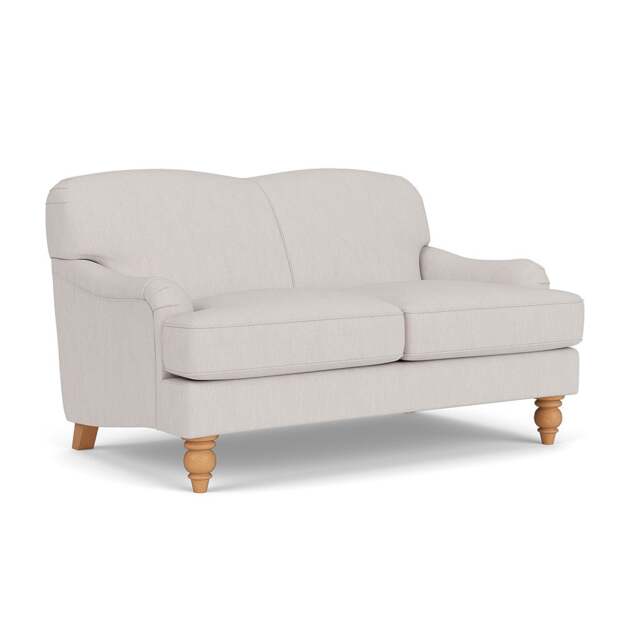 2 Seater Sofa - Soft White - Luxury Italian Linen - Ashbee - The Cotswold Company - image 1