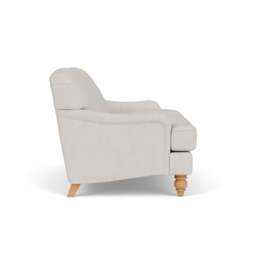 2 Seater Sofa - Soft White - Luxury Italian Linen - Ashbee - The Cotswold Company - thumbnail 3