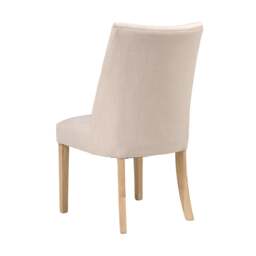 Tulip Stone Linen Dining Chair - The Cotswold Company - thumbnail 6