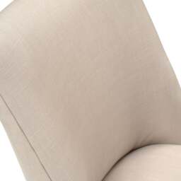 Tulip Stone Linen Dining Chair - The Cotswold Company - thumbnail 7